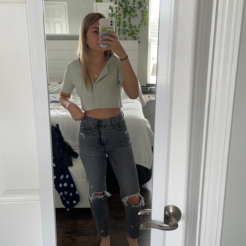 AE mom jeans